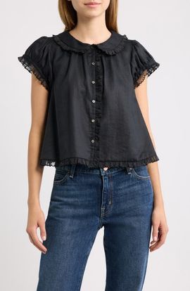 DÔEN DÔEN Karina Ruffle Ramie Top