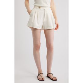 DÔEN DÔEN Kingsley Pleated Linen Blend Shorts