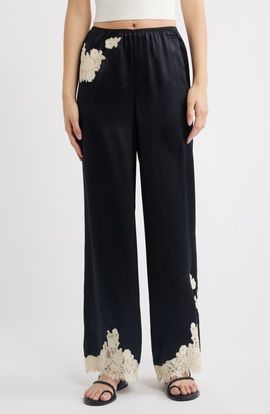 DÔEN DÔEN Lavon Silk Wide Leg Pants