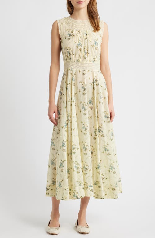 DÔEN DÔEN Liliane Floral Lace Detail Organic Cotton Dress
