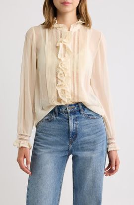 DÔEN DÔEN Magdeleine Pleated Silk Top