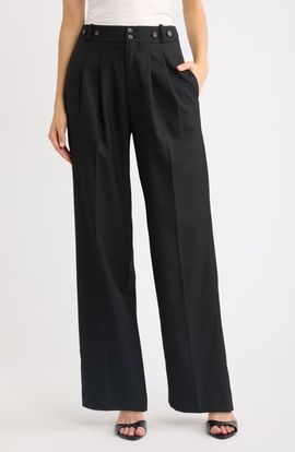 DÔEN DÔEN Olivia Wide Leg Pleated Pants