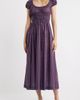 DÔEN DÔEN Quinelle Smocked Organic Cotton Midi Dress - 1