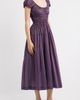 DÔEN DÔEN Quinelle Smocked Organic Cotton Midi Dress - 3