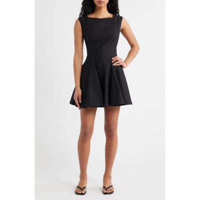 DÔEN DÔEN Riviette Fit & Flare Poplin Minidress
