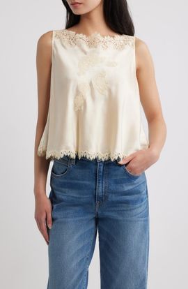DÔEN DÔEN Valerina Silk Lace Top