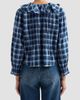DÔEN DÔEN Women's Hardy Ruffle-Trim Plaid Cotton Top - 3