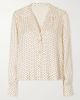 DÔEN Elene polka-dot silk-blend twill blouse - 1