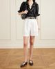 DÔEN Hettie lace-trimmed embroidered organic cotton-voile blouse - 2