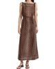 DÔEN Women's Amarante Shell-Print Cotton Maxi Dress - 3
