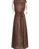 DÔEN Women's Amarante Shell-Print Cotton Maxi Dress - 8