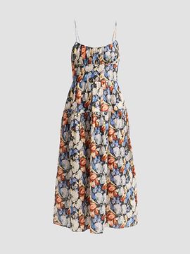 DÔEN Women's Benoit Floral Midi Dress