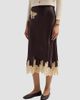DÔEN Women's Elowen Bias-Cut Silk Midi Skirt - 4
