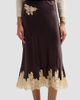 DÔEN Women's Elowen Bias-Cut Silk Midi Skirt - 5