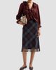 DÔEN Women's Elowette Knotted Fringe Midi Skirt - 2