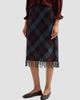 DÔEN Women's Elowette Knotted Fringe Midi Skirt - 4