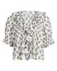 DÔEN Women's Henri Floral Cotton V-Neck Blouse - 1