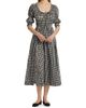 DÔEN Women's Ischia Gingham Cotton Tie-Waist Midi Dress - 3