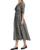 DÔEN Women's Ischia Gingham Cotton Tie-Waist Midi Dress - 4
