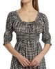DÔEN Women's Ischia Gingham Cotton Tie-Waist Midi Dress - 6