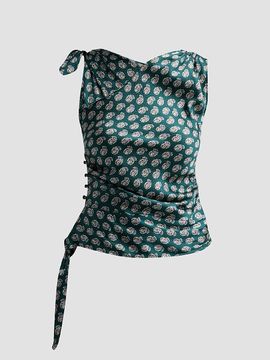 DÔEN Women's Janille Paisley Silk Top