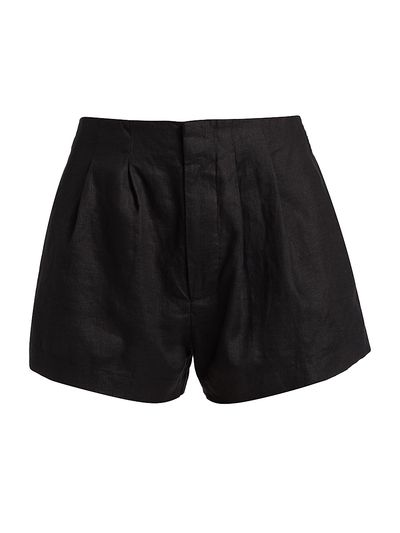 DÔEN Women's Larue Pleated Linen Shorts