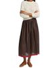 DÔEN Women's Marciette Floral Cotton Midi-Skirt - 2