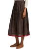 DÔEN Women's Marciette Floral Cotton Midi-Skirt - 4