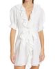DÔEN Women's Piper Belted Ruffled Minidress - 3