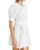 DÔEN Women's Piper Belted Ruffled Minidress - 4
