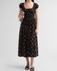 DÔEN Women's Quinley Cotton-Blend Floral Smocked Midi Dress - 2