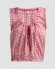 DÔEN Women's Traveler Gingham Tie-Front Top - 6