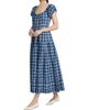 DÔEN Women's Valenne Plaid Button-Front Midi-Dress - 2