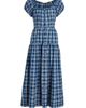DÔEN Women's Valenne Plaid Button-Front Midi-Dress - 8