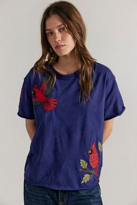 Denim And Bone Denim And Bone Hummingbird Tee