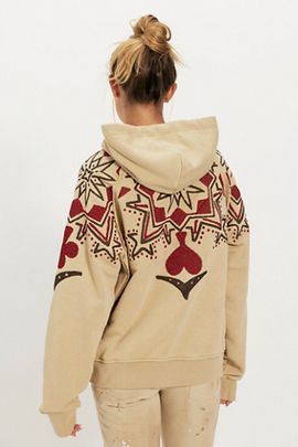 Denim And Bone Denim And Bone Playing Card Hoodie