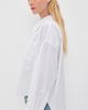 Denimist Denimist Bailey Cropped Button Down Shirt Light Blue Wide Pinstripe - 4