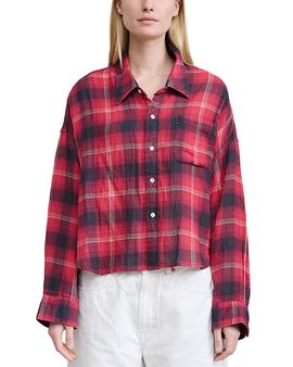 Denimist Denimist Bailey Cropped Plaid Shirt
