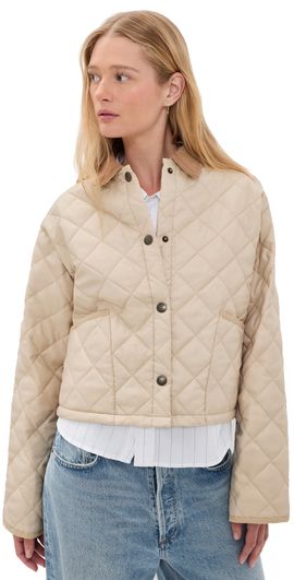 Denimist Denimist Faulkner Quilted Jacket Light Khaki Sand