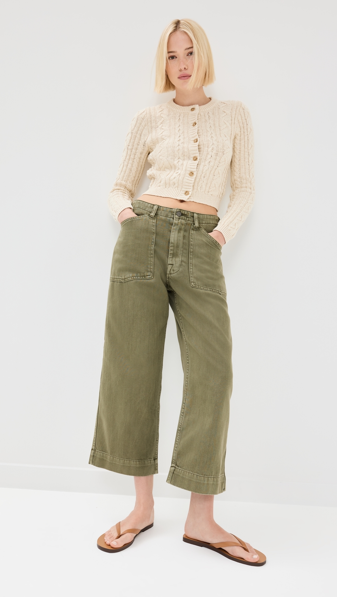 Denimist - Georgia Work Pants Olive Green 30