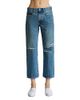 Denimist Denimist Lindsay Mid Rise Slim Boyfriend Ankle Jeans in Rehan Blue - 1