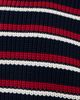 Denimist Denimist Oversized Rolled Neck Striped Sweater Navy Red Cream Stripe - 6