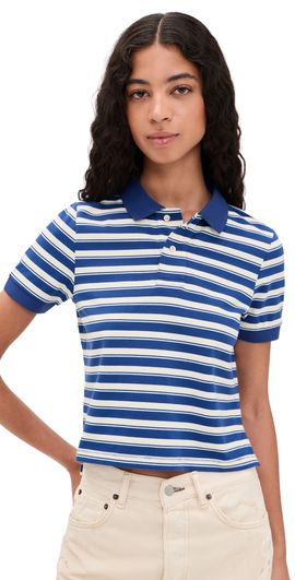 Denimist Denimist Shrunken Polo Blue Stripe Multi