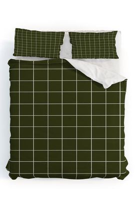 Deny Designs Deny Designs Grid Duvet Cover & Shams Set