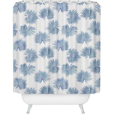 Deny Designs Deny Designs Sun Palm Chambray Shower Curtain