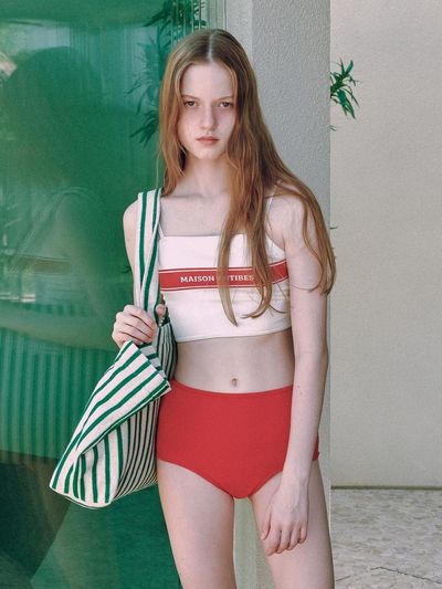 DEPOUND Antibes Logo Bikini Set_Red