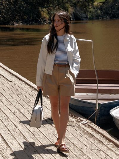DEPOUND Bermuda Shorts - Beige