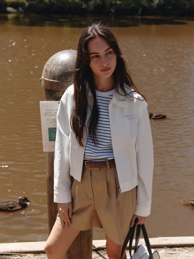 DEPOUND Bomber Jacket - White