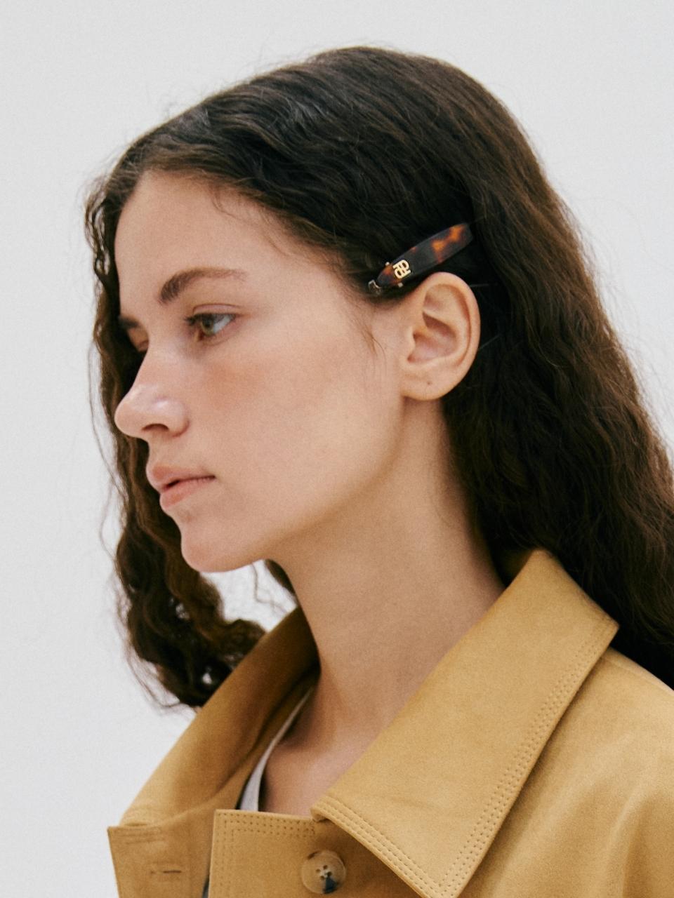 DEPOUND Cellulose Curved Elegant Hair Pin [Brown]