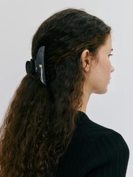 DEPOUND Cellulose Medium Sturdy Hair Claw [Black]